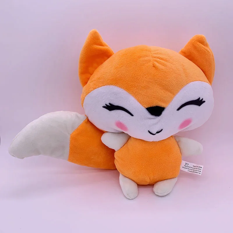 23cm Cartoon Animal Fox Plush Toy Soft Stuffed Orange Small Fox Doll Big Tail Fox Plushie Toys For Girls Birthday Christmas Gift