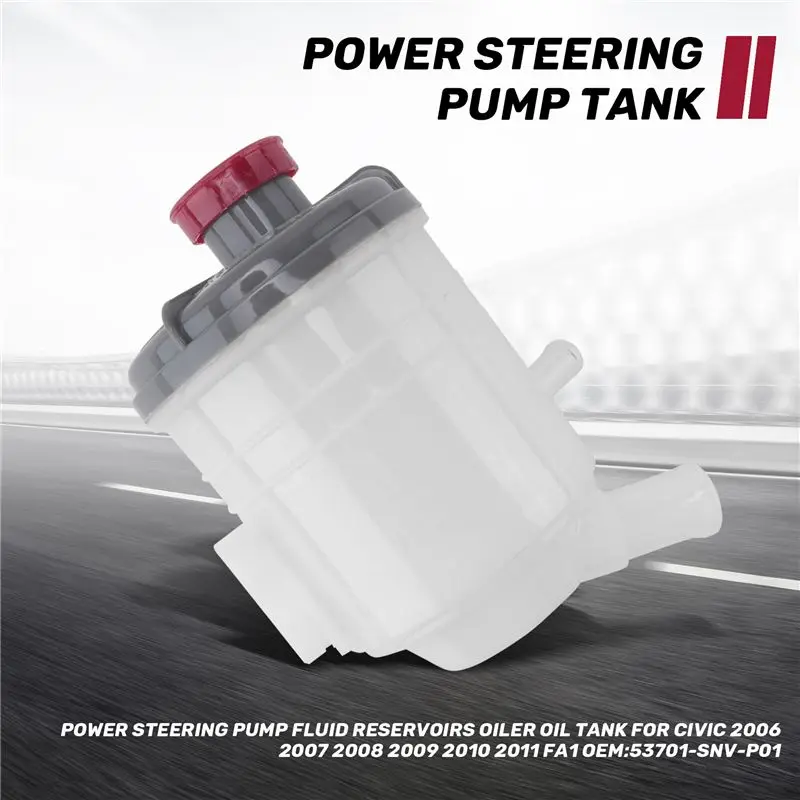 Power Steering Pump Fluid Reservoirs Oiler Oil Tank For Honda Civic 2006 2007 2008 2009 2010 2011 Fa1 Oem:53701-Snv-P01 Top-Rate