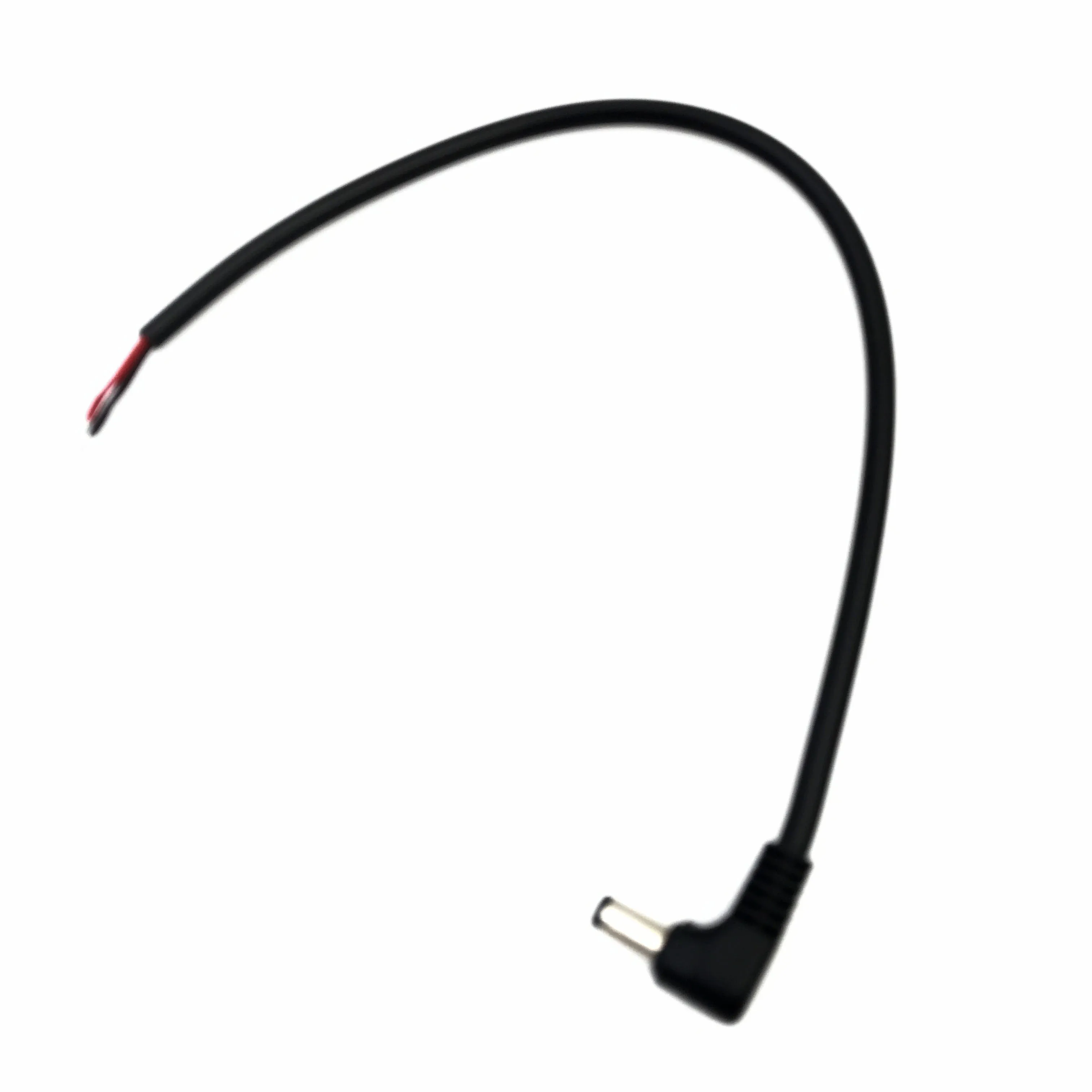 18AWG 90 Degree Double Elbow DC Power 5.5 x 2.1mm / 2.5mm Male Plug T o single Cable Right Angled 10A high power  0.3M 0.5m 1m