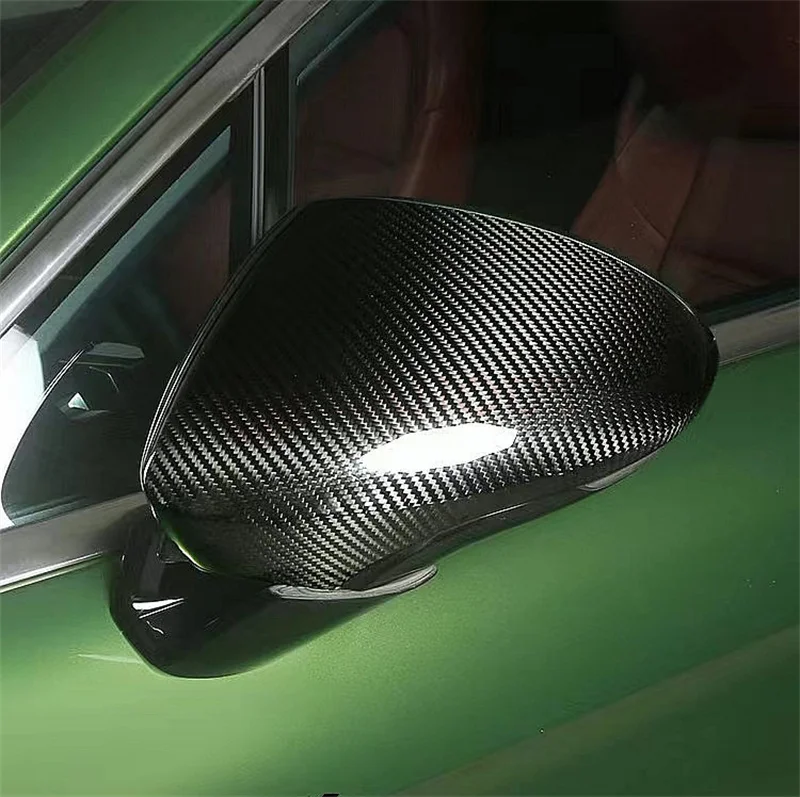 

For Panamera 971 Carbon Fiber Mirror Cover Rearview Mirror Housing Paste Style Mirror Case 2017 2018 2019