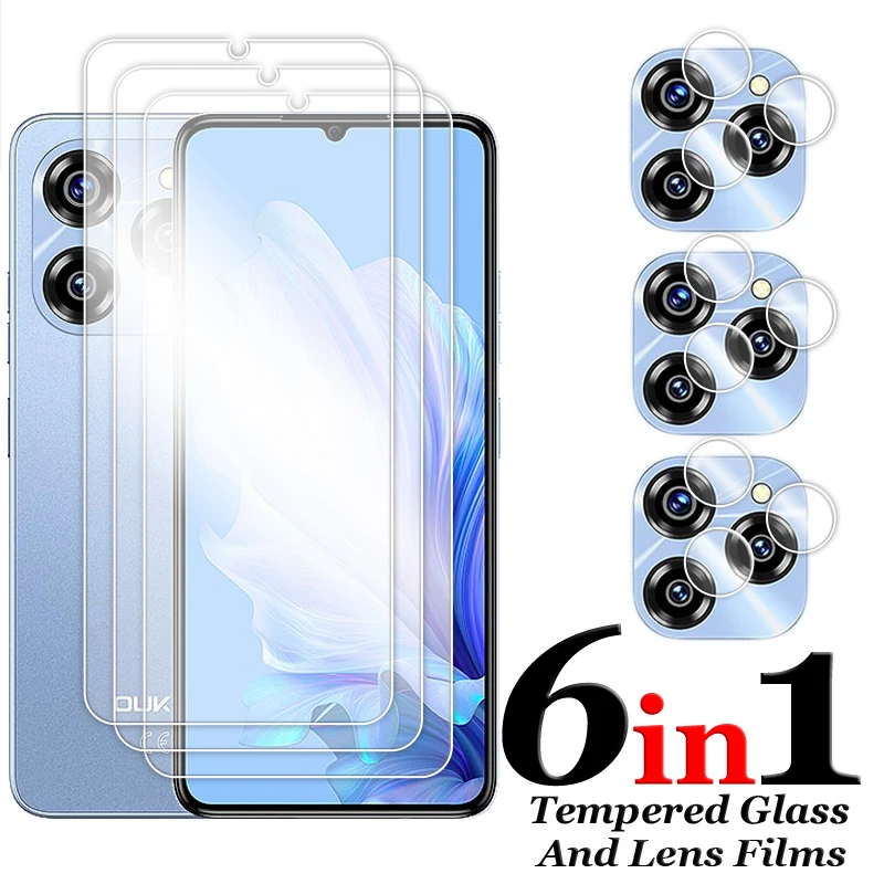 

For Oukitel C50 Glass For Oukitel C50 5G Tempered Glass 6.8 inch Transparent HD Screen Protector For Oukitel C50 Lens Film