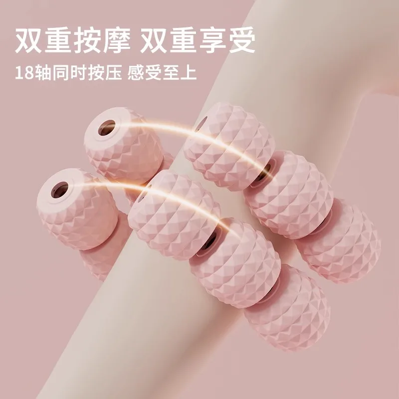 Portable Leg Massage Ring Clip Roller Mace, Handheld Leg Massager For Daily Muscle Relaxation And Stretching Care view 5