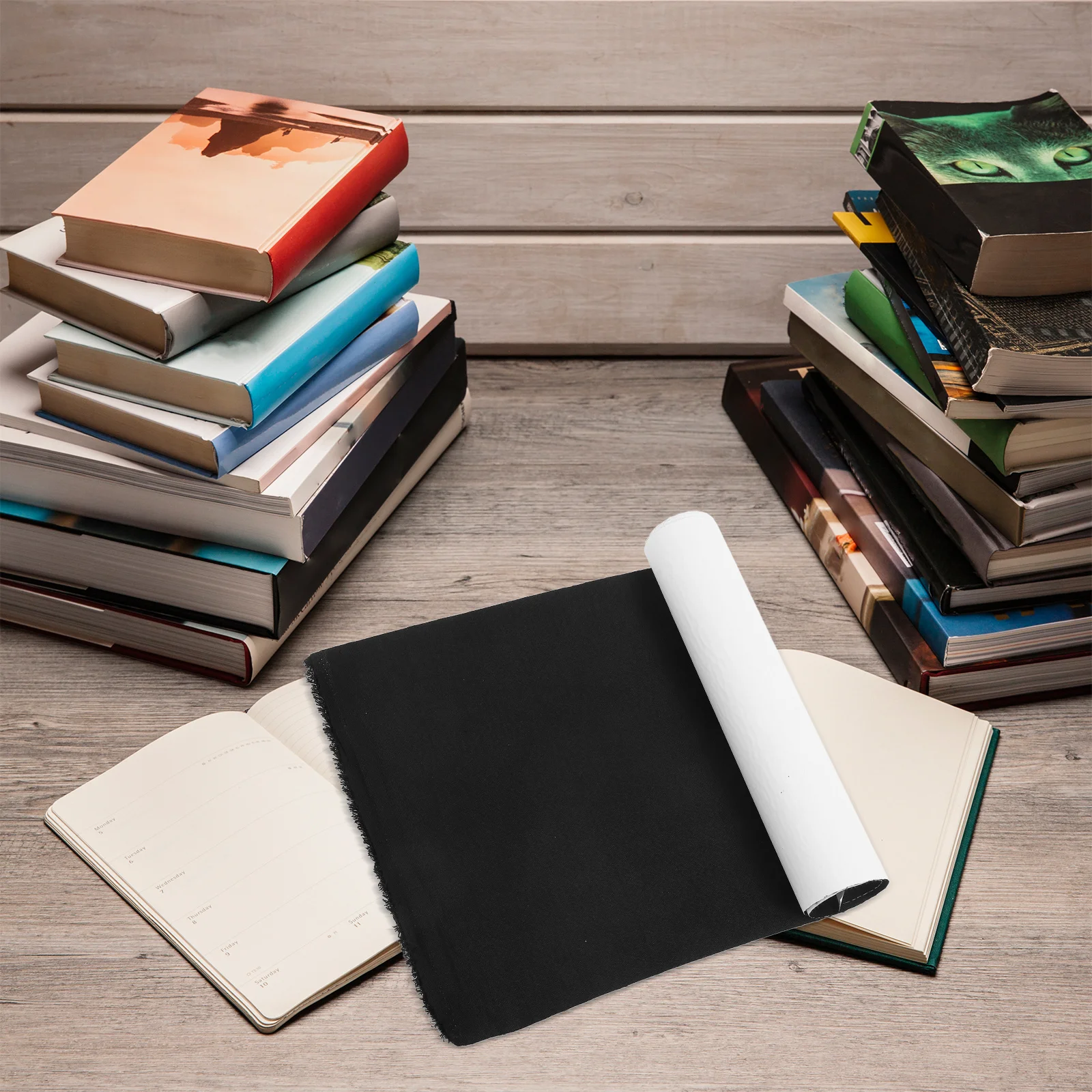 

Self Adhesive Linen Book Cover Fabric Surface Practical DIY Scrapbooking Book Cloth for Binding Album Covers Dust Jacket