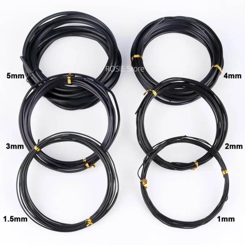 Garden Bonsai Shape Aluminum Wire (1.0mm, 1.5mm, 2.0mm, 3mm, 4mm, 5mm) Black Six Sizes for Garden and Plant Shapes