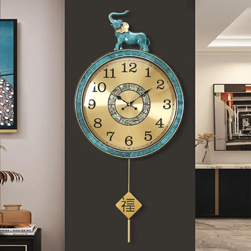 Novo relógio de parede chinês sala estar casa