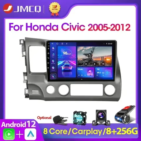 Android 12 Car Stereo GPS for Honda Civic JMCQ