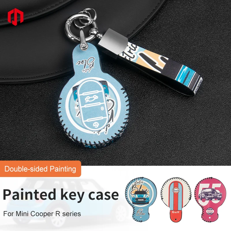 

Car Remote Key Case Cover Shell For BMW Mini Cooper R55 R56 R60 R61 R58 R59 Remote Accessories Holder Shell Keychain
