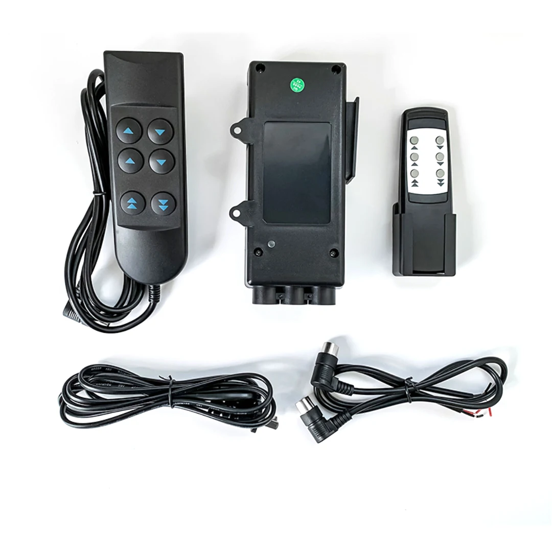 Electric Linear Actuator Controller Black Wireless Wired 1to2 Controller 220VAC to 24VDC Power Control Can Be Used With Motor