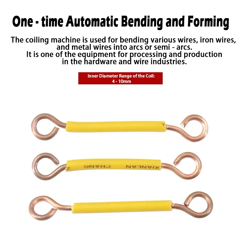 Automatic Pneumatic Wire Loop Machine U-shaped Semi-circular Arc Metal Bending Equipment