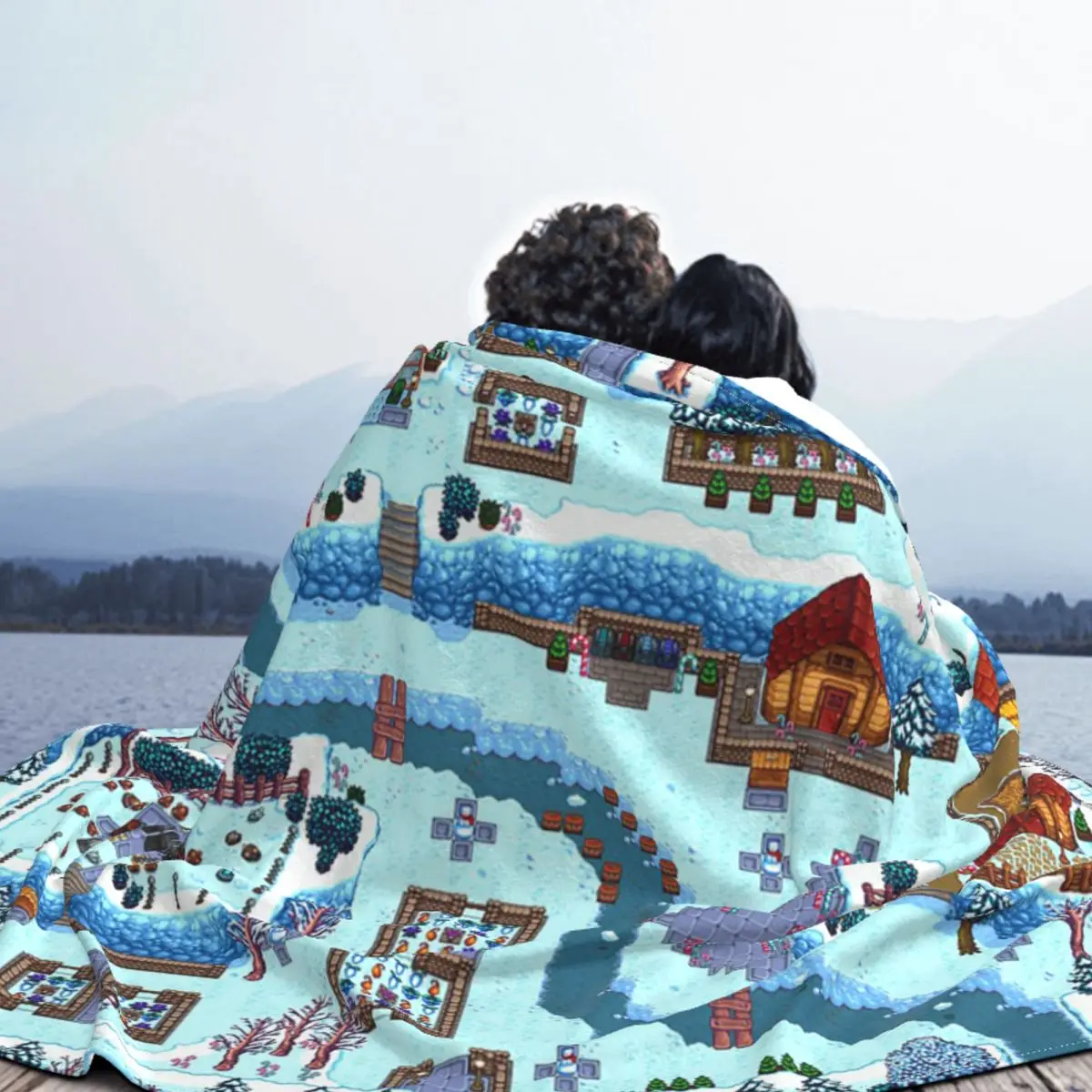 Stardew Valley House Map Blanket Flannel Decoration Cartoon Anime Super Soft Throw Blankets for Bedding Outdoor Bedspread