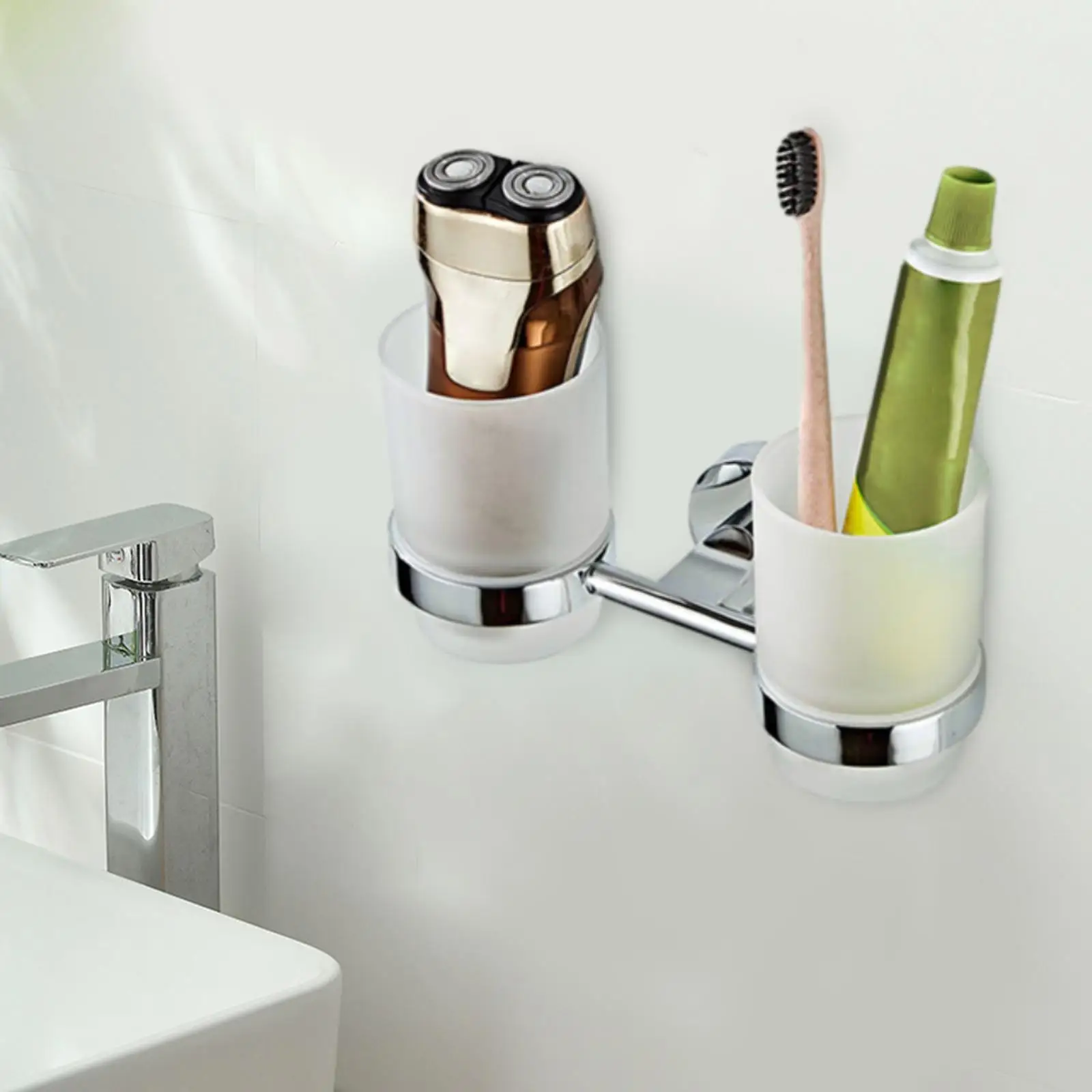 Soporte de pared para cepillos de dientes y vasos - imagen 1 del producto