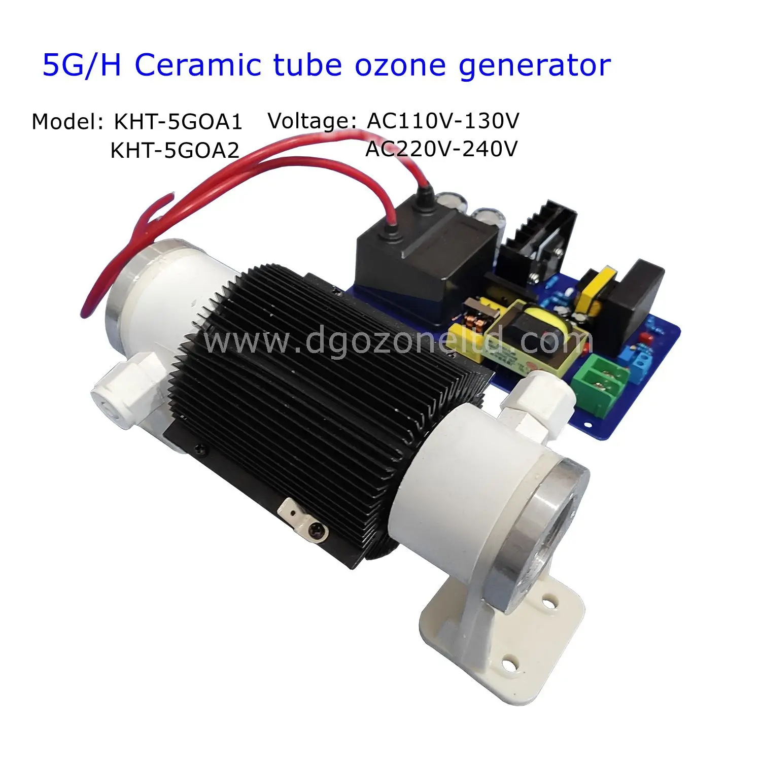 5G/H Ozone Generator with Ceramic Tube Ozonator Water Purifying Swimming Pool Air Cooling O3 DGOzone