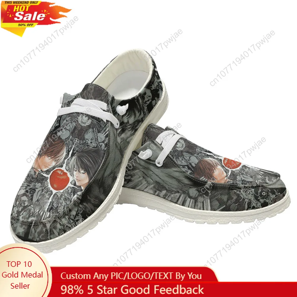 

Japan Anime DEATH NOTE Casual Shoes Mens Womans Flat Shoe Breathable Outdoor Lightweight High quality Flat Casual Shoes