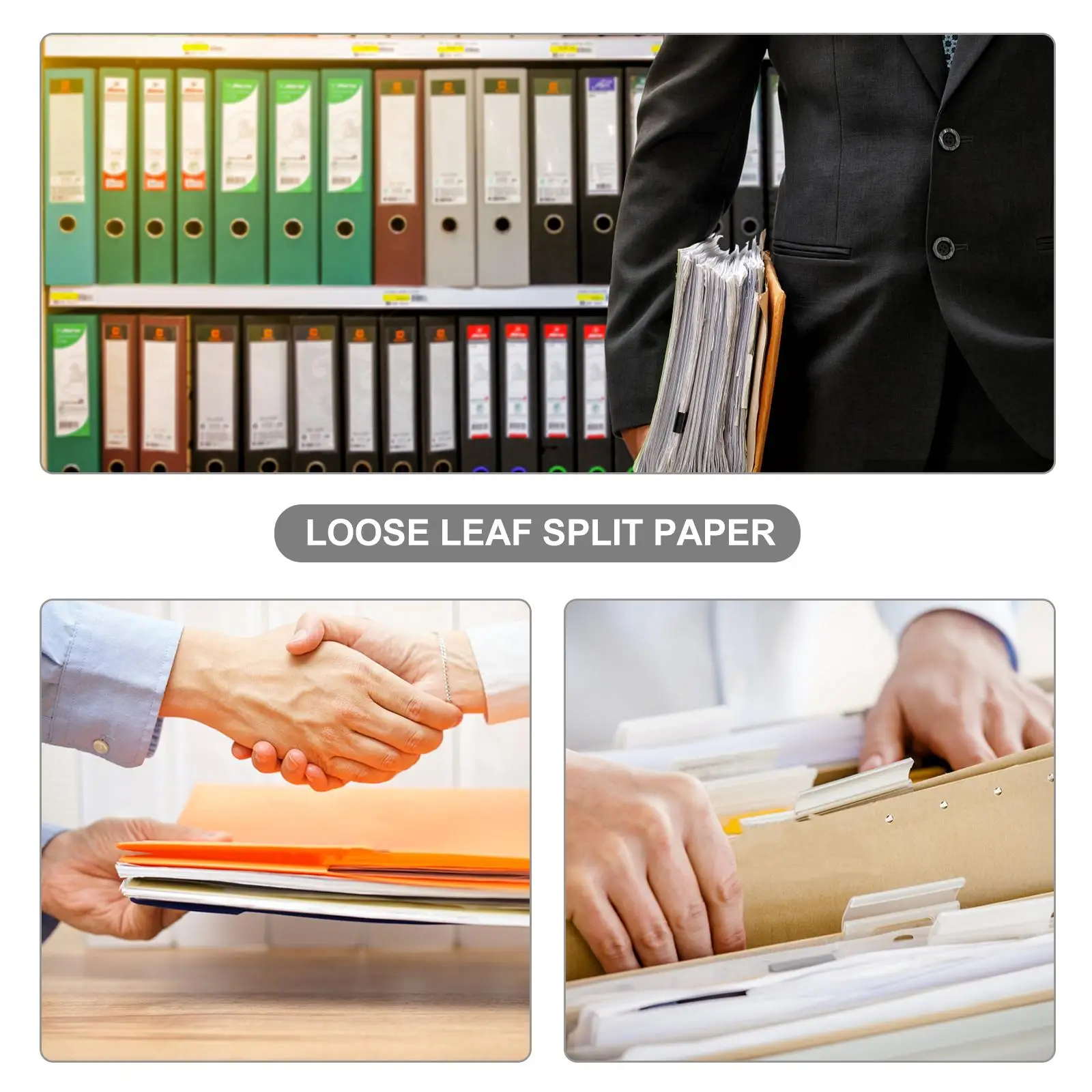 Separate Dividers Loose Leaf Refill Binder Tabs Mini Separators Clear Stamp Notebook PP Material Tear Resistant Easy Clean