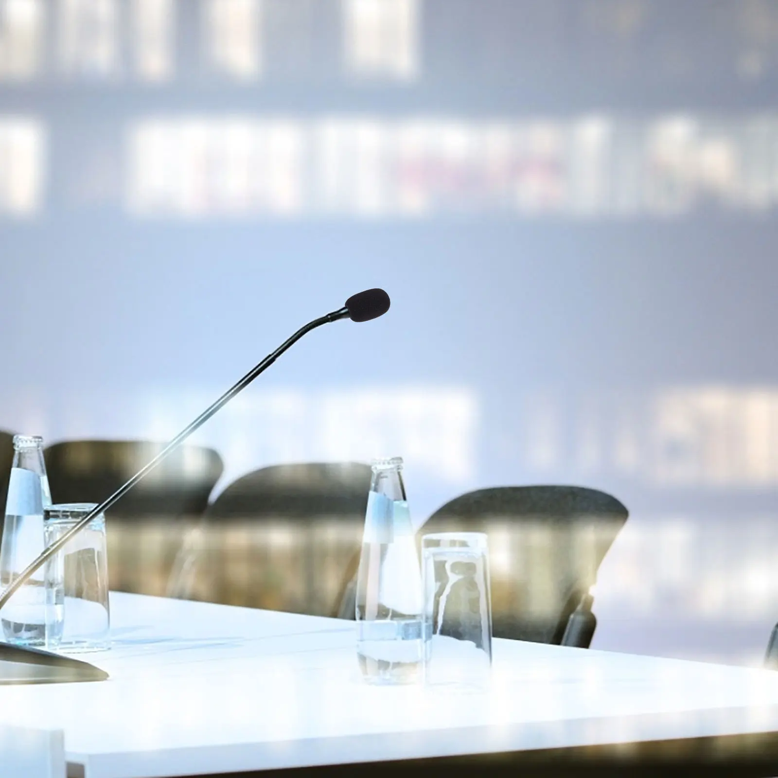 

5Pcs Microphone Windscreens for Gooseneck Microphone Professional Breathable Sponge Covers Noise Reduction Conference Stage Use