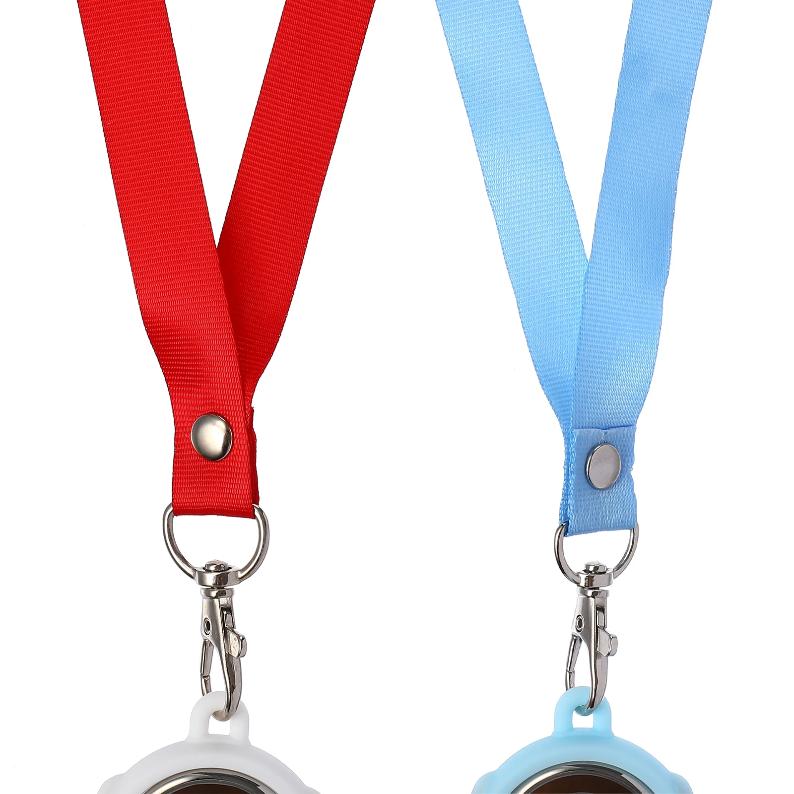 

2 Pcs Digital Stopwatch with Neck Pocket Watches Nursing Alloy Nurse Stopwatches