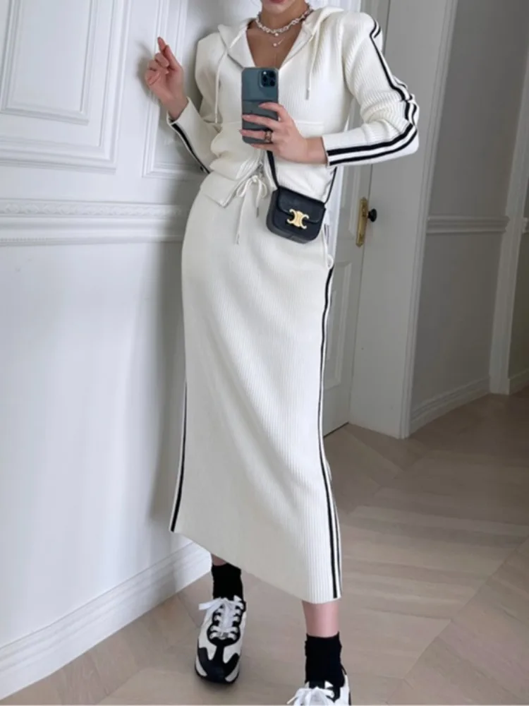 Faionable Thiened Set con cappuccio Dr Commute Sle Pure E-commerce S Altro materiale 00% Primavera Autunno Inverno Regular Le...