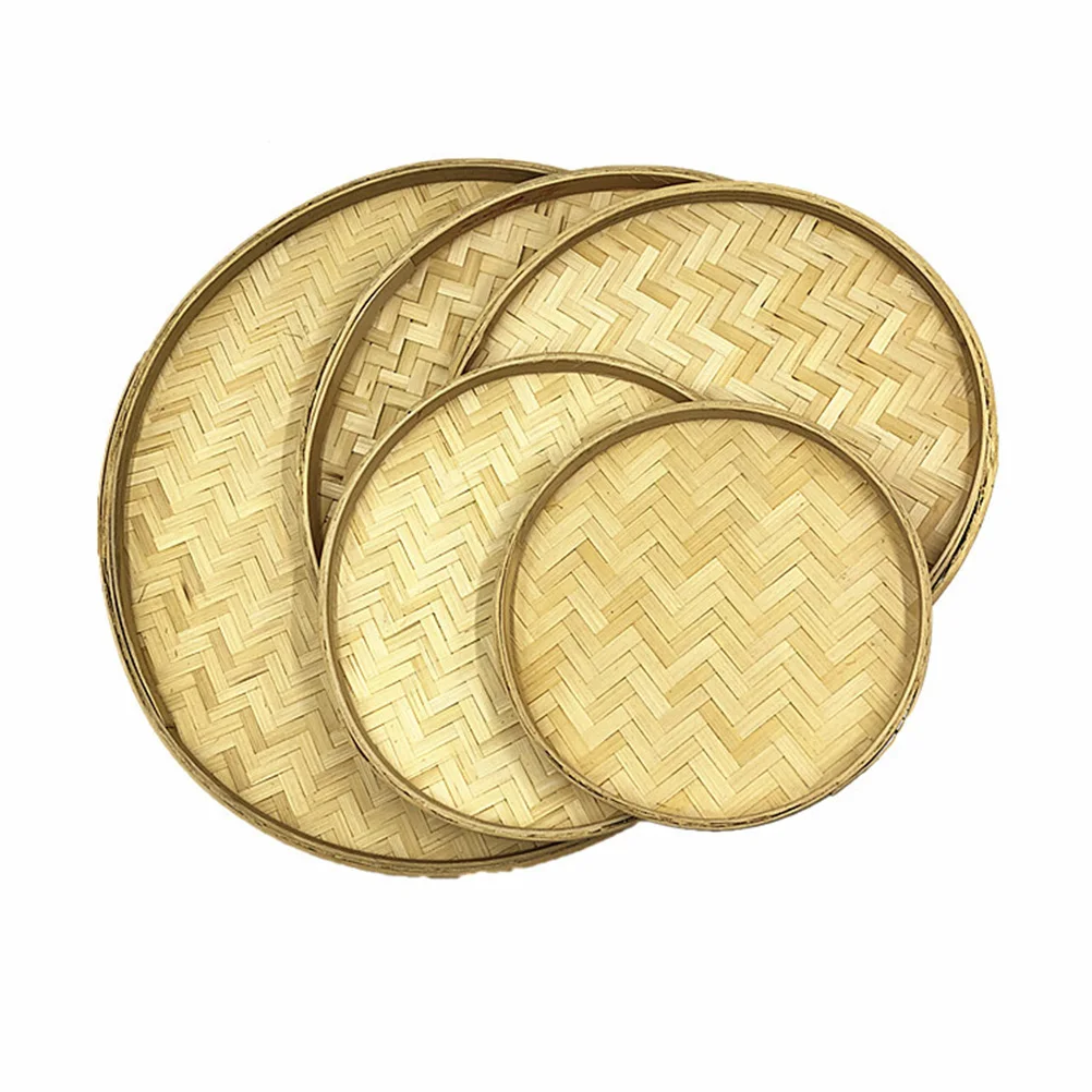 

Bamboo Woven Ornaments DIY Painting Pendants Retro Creative Home Decor Gifts Special Style Design Kitchen Bar
