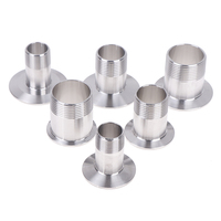 3/4“ 1” 2“ Male Threaded to Tri Clamp Ferrule 304 Sanitary Stainless Steel Pipe Fitting