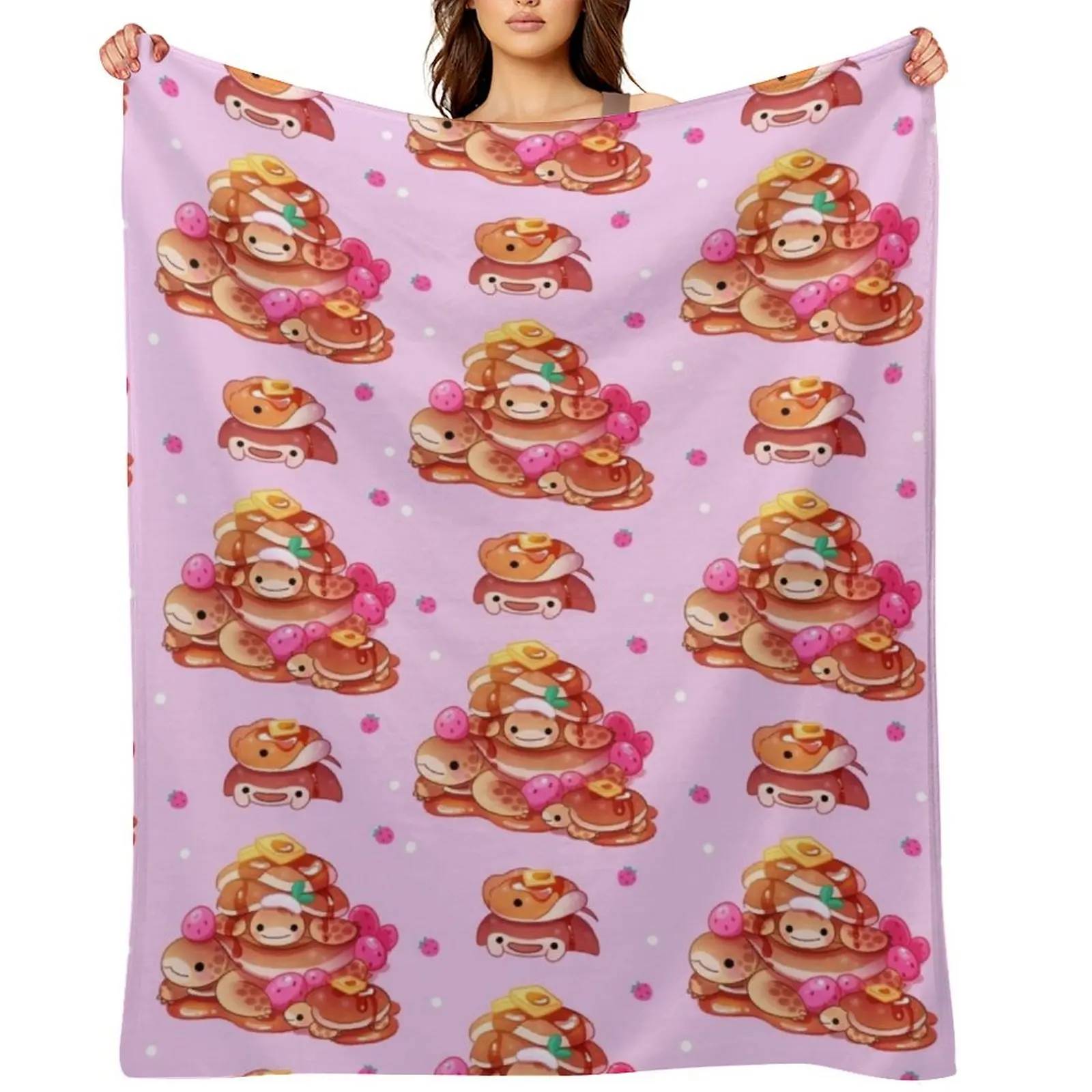 

Pancake tortoise Throw Blanket Large Travel Soft Beds Beach Blankets