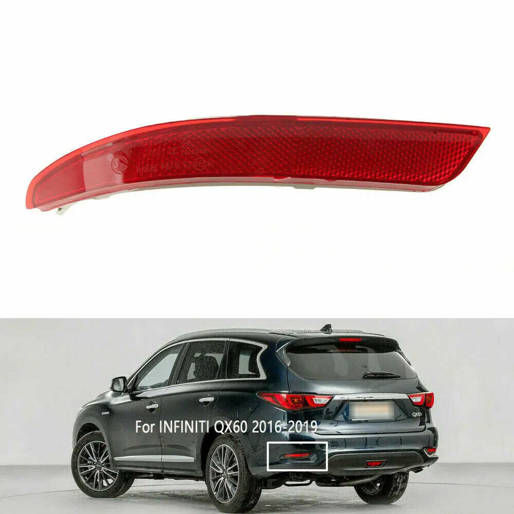 

New Practical Bumper Light FOR INFINITI QX60 2018-2019 LEFT DRIVER Red FOR INFINITI QX60 2016 2017 Replacement