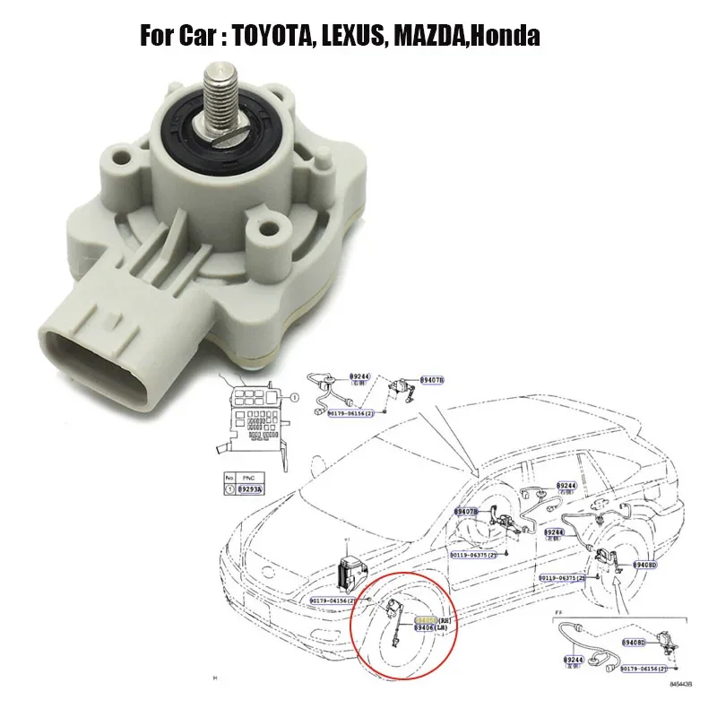 

Датчик автоматического выравнивания для Toyota Harrier Lexus RX300 330 350 - OEM 8940748020 - Задний датчик высоты - Замена 924755