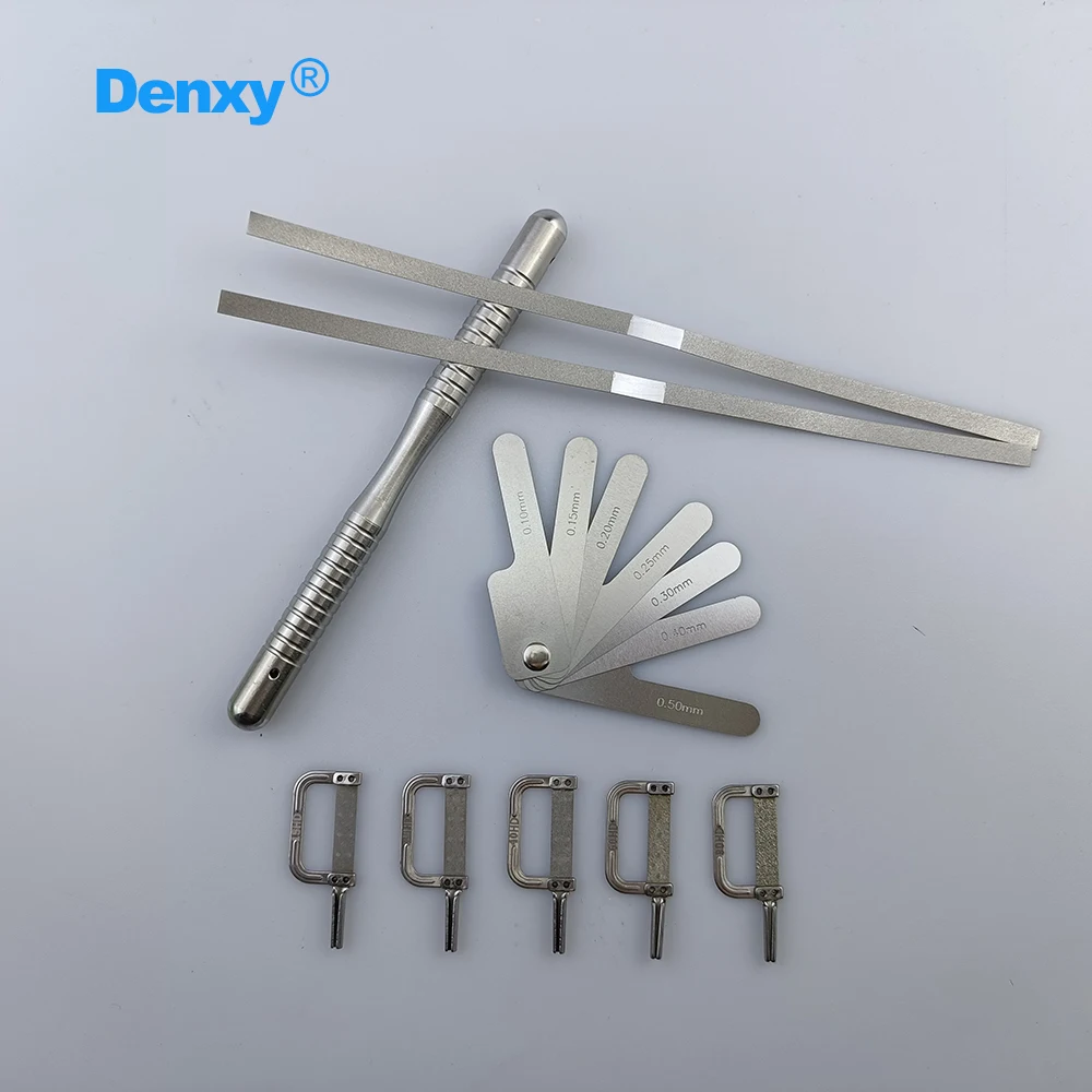 Denxy Dental Reciprocating IPR System Interproximal Enamel Reduction Strip Kit Contra Angle Orthodontic Enamel Removal Tool