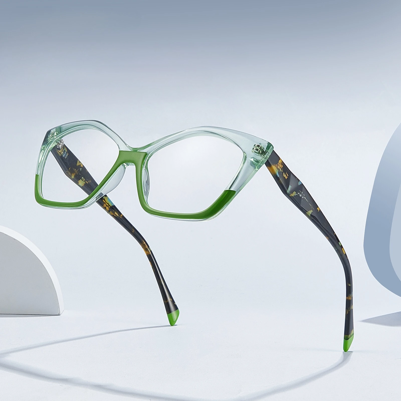 

Новая модная нишевая оправа для очков из ацетата допамина, женские очки для чтения при близорукости, мужские синие светостойкие очки по рецепту