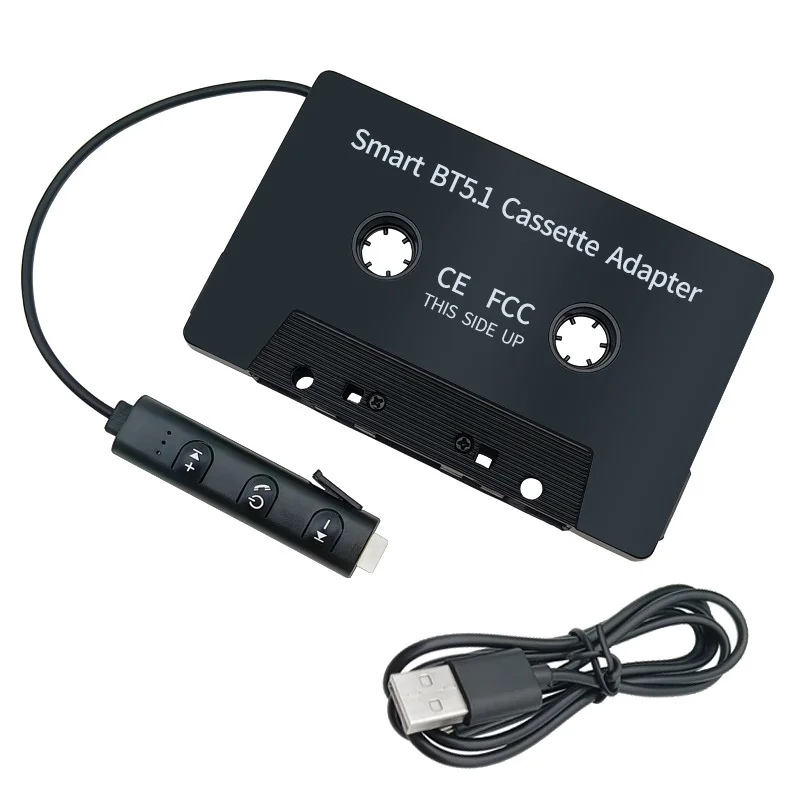 

DC5V Bluetooth Cassette Adapter BT5.1 Universal Wireless Cassette Tape to Aux Adapter for Cars Trucks with Cassette Player