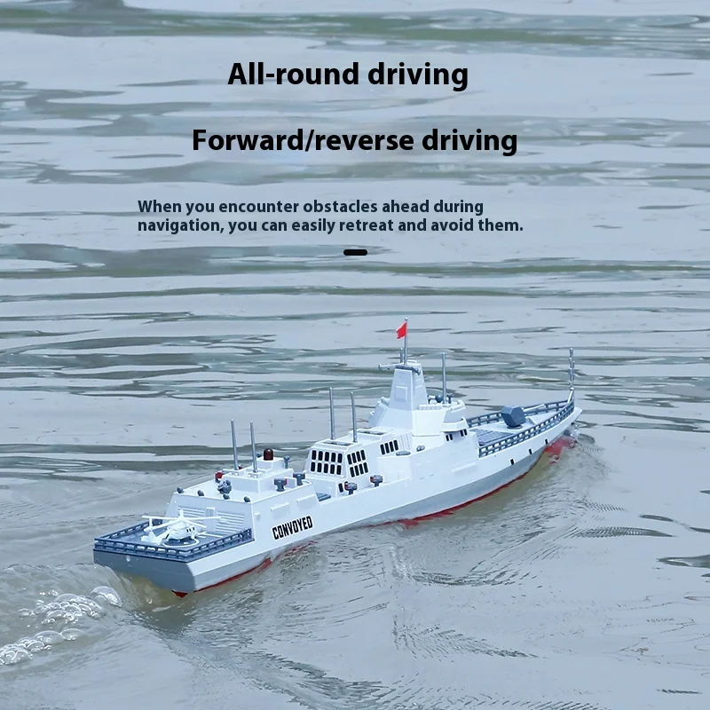 2.4g كامل النطاق التحكم عن بعد Jy-9803 محاكاة المدمرة الجديدة محرك مزدوج مقاوم للماء الكهربائية التحكم عن بعد النموذج العسكري
