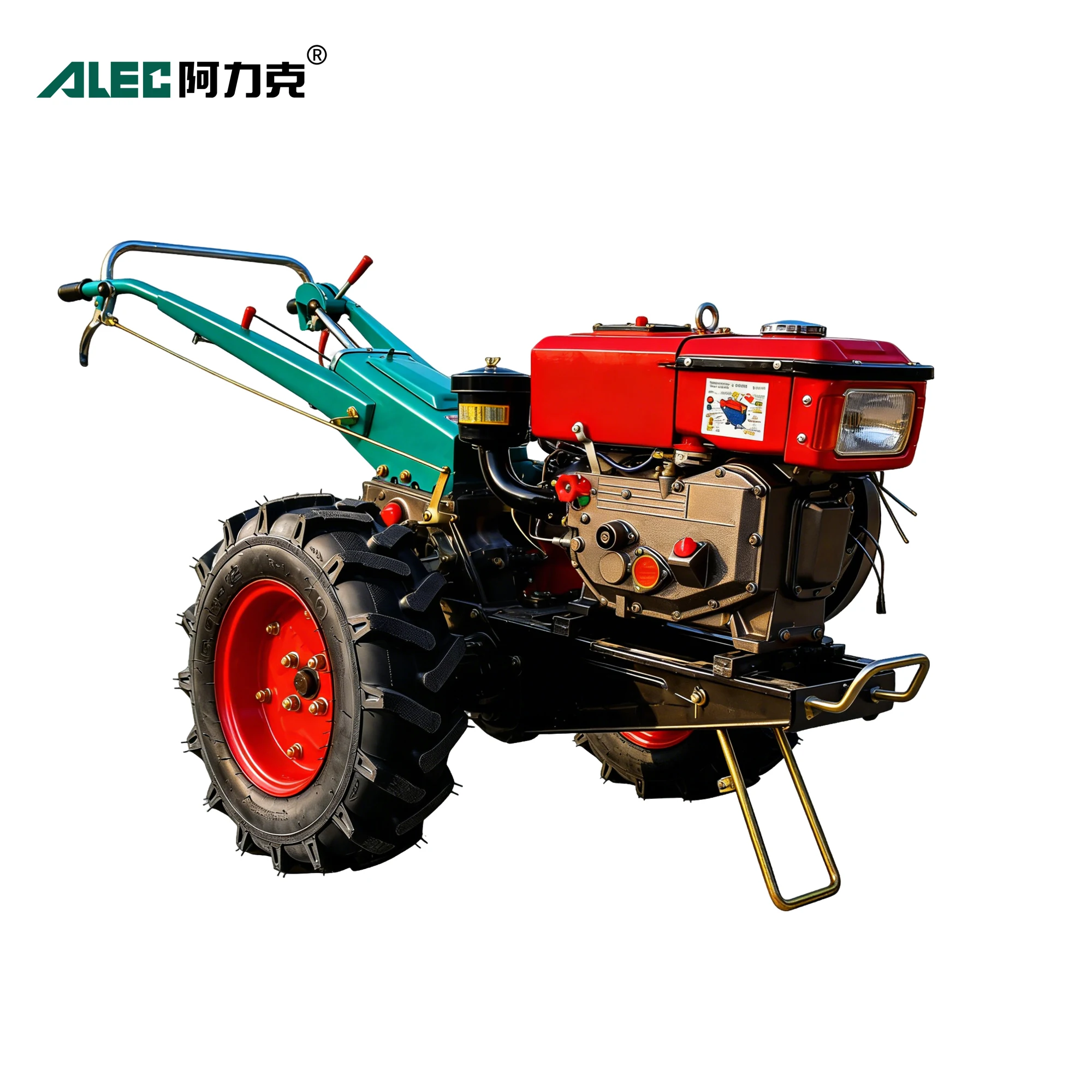 

China Mini Electric Start Walk Behind Tractor Push by Hand Two Wheels Tractor