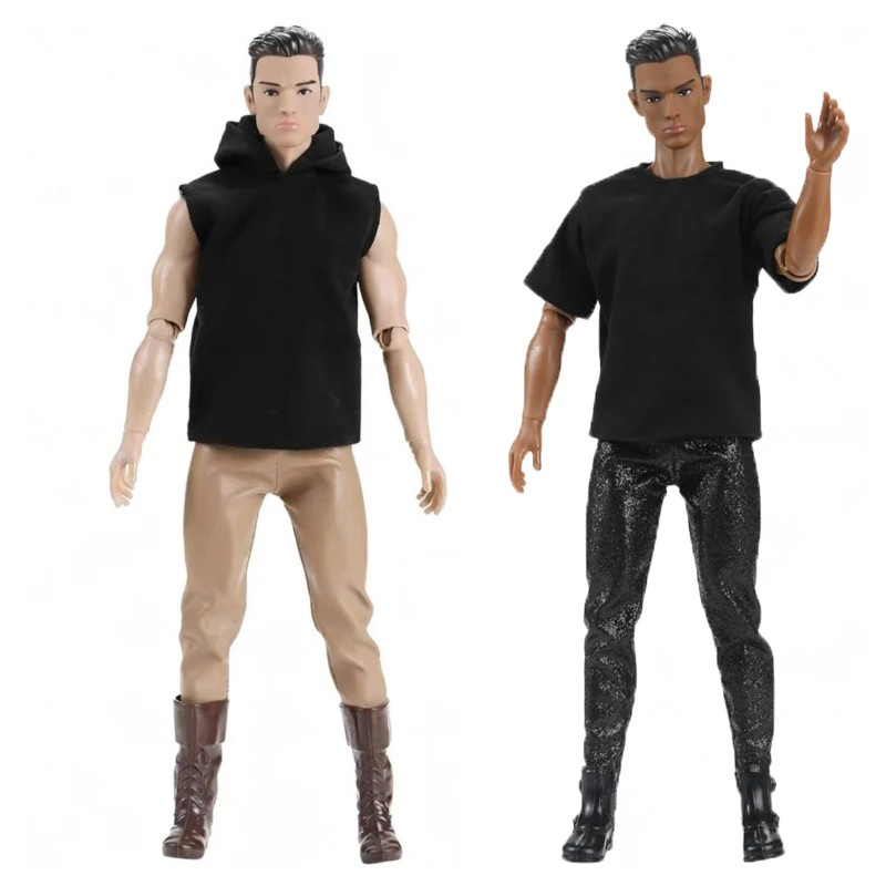 Handsome Male Doll 1/6 Muscle Soldier Doll Joints Movable Men Doll Toys Action Figure Fashion Cool Clothes Head+Body Accessories