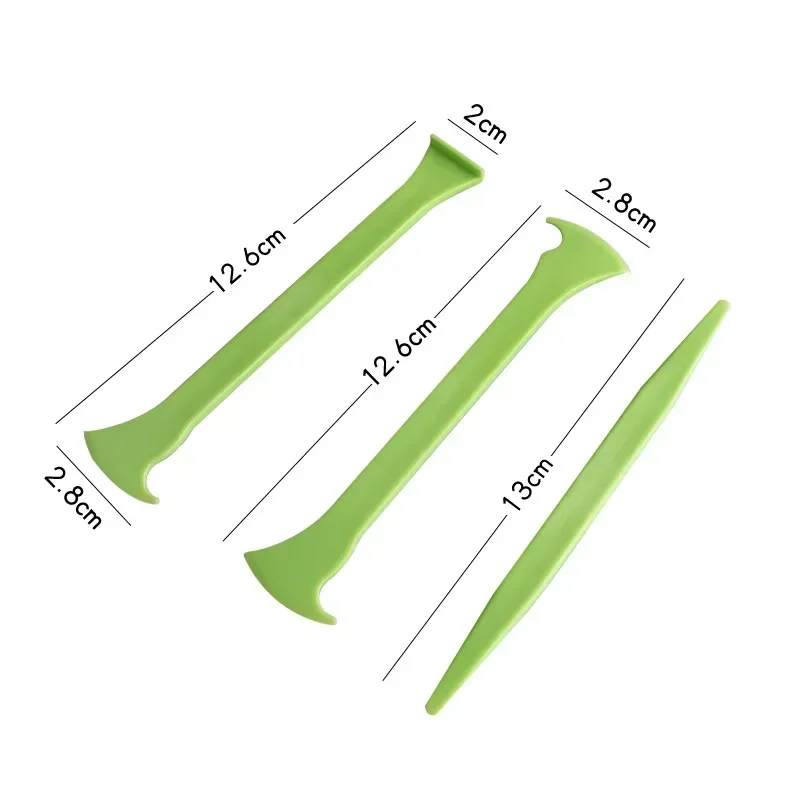 3Pcs 비닐 자동차 랩 도구 마이크로 스틱 스퀴지 창 색조 키트 코너 스크레이퍼 곡선 슬롯 Tucking 도구 갭 필름 커터