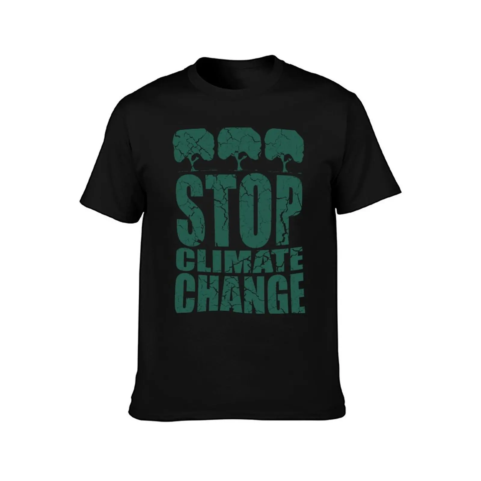 STOP CLIMATE CHANGE T-Shirt Casual Pattern Print Tee Shirt T-Shirt