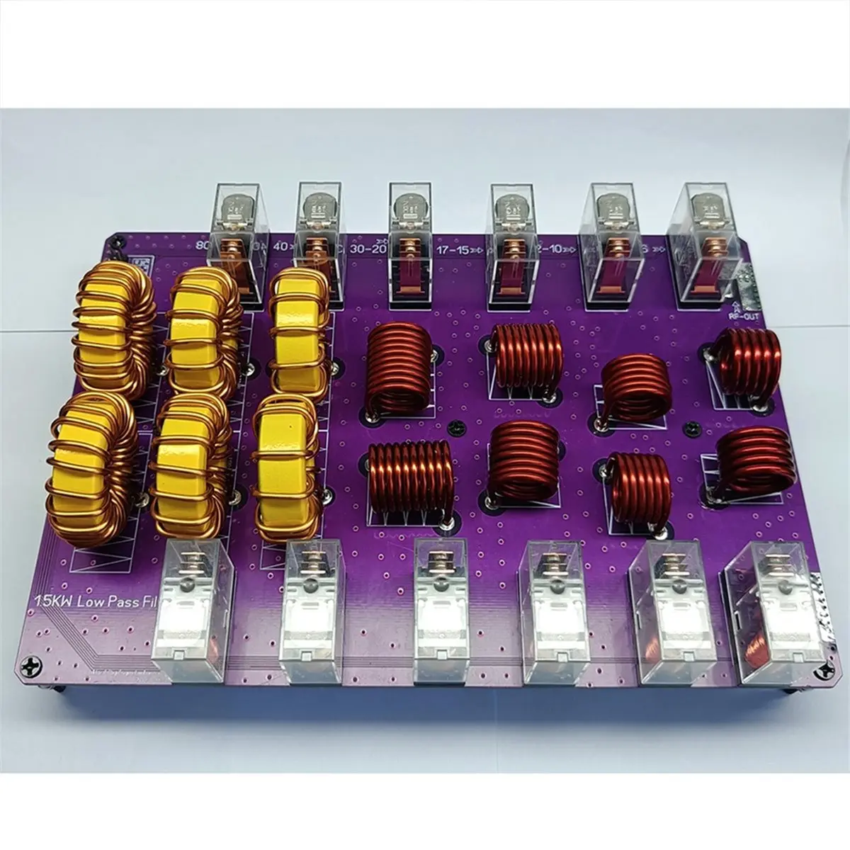 AU47-HF Low-Pass Filter 10-Band High Power Shortwave SSB Radio Low Pass Filter High Frequency Low Loss LPF