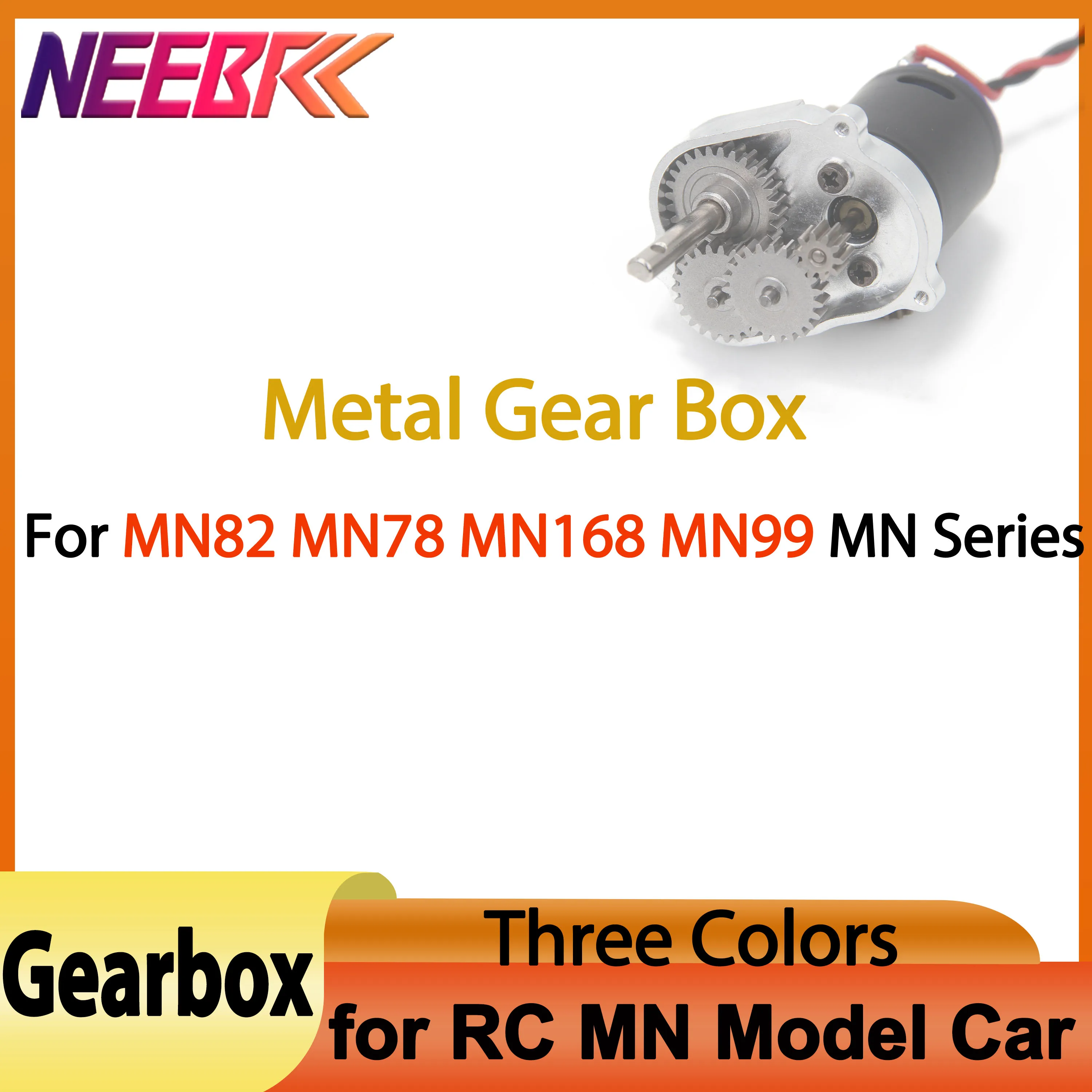 

1/12 RC Car Crawler MN Model MN82 MN78 MN99S MN168 MN98 Metal Transmission Gearbox Gear Box for 370 Motor Upgrade Accessories