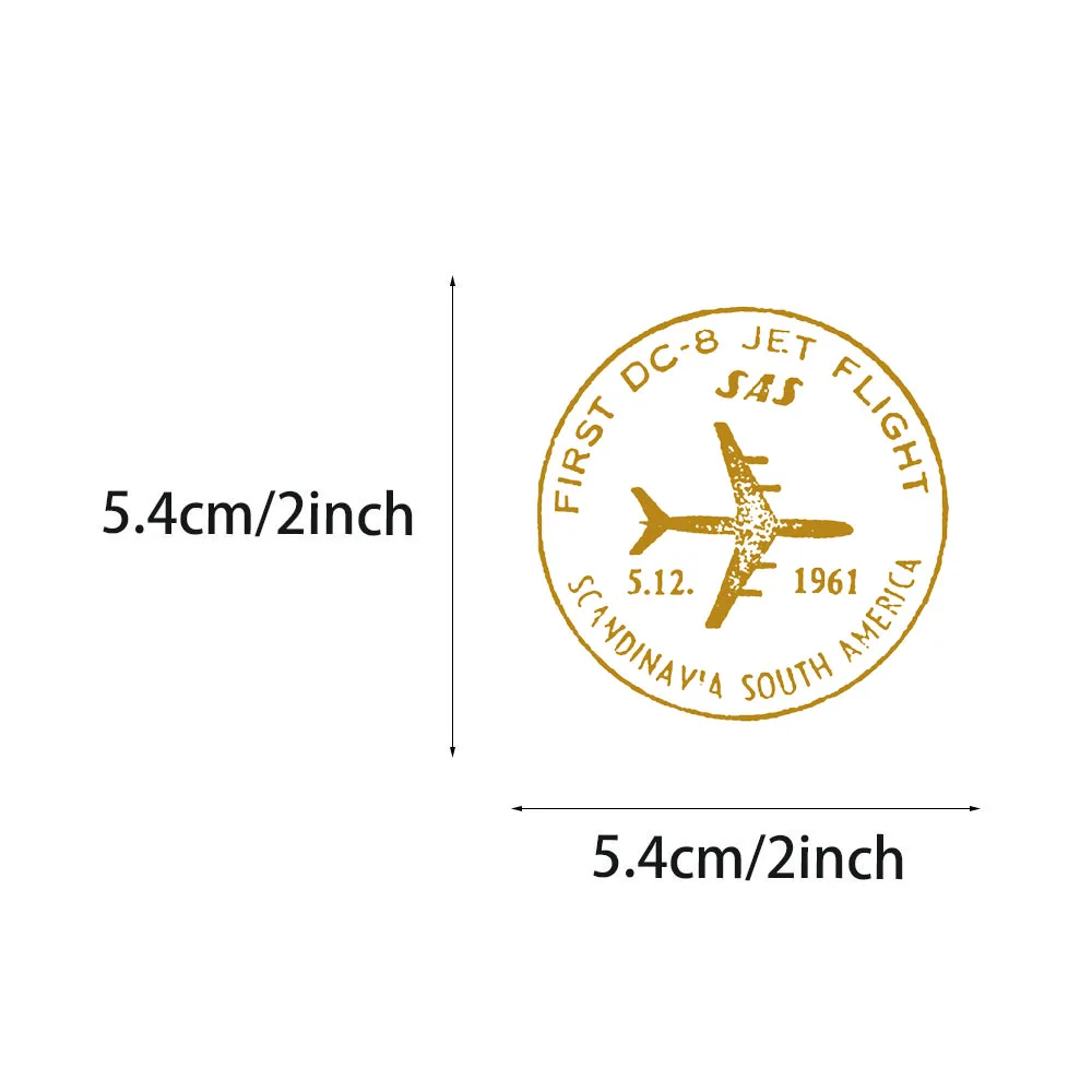 60PCS Creative Retro Postmark Ins Wind Stickers, Phone Cases, Notebook Bottles, DIY Personalized Stickers