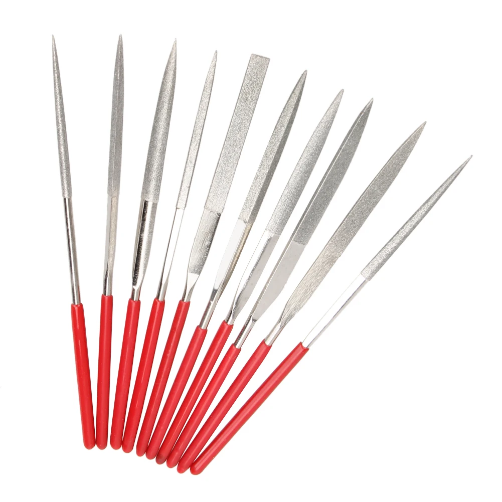 

10pcs Needle Files Set Professional Diamond Carpentry Filing Tool Wear-resistant Handy Accessories for Jeweler Wood Carving