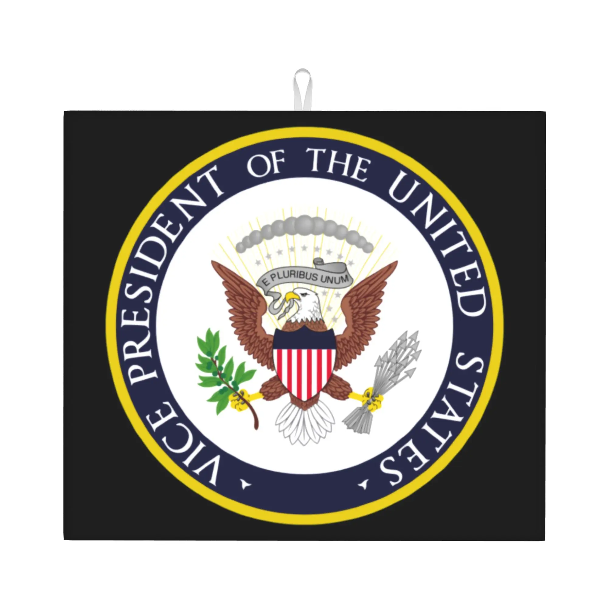 Usa President Seal Flag Coat Of Arms Non Slip Kitchen Counter Protector Mat Barware Tableware Reusable Drying Mat For Kitchen
