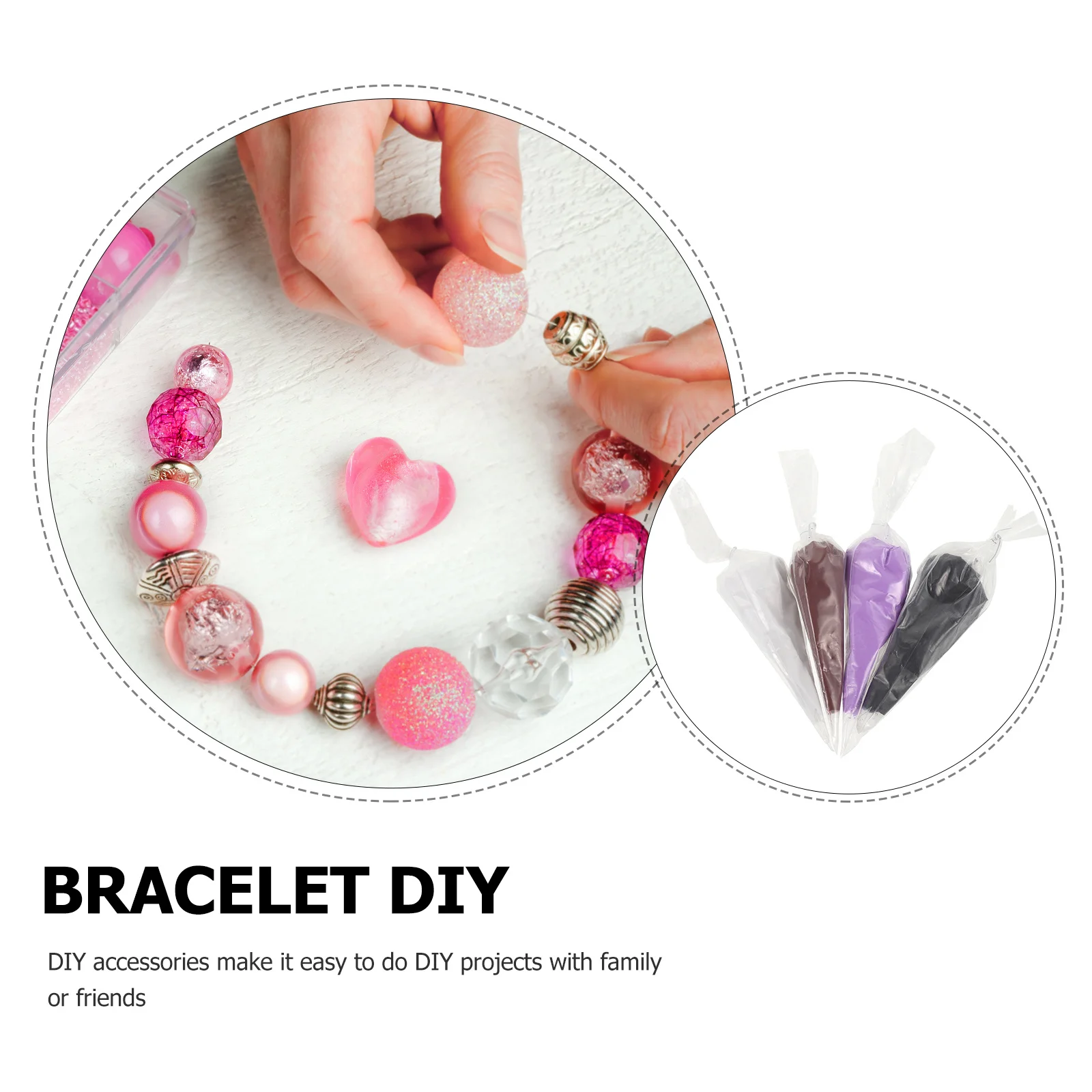 

4 Bags Cream Bag Charms Phone Case Making Material Durable Resin DIY Craft Accessories Phone Shell Decoration Cream Bag Charms