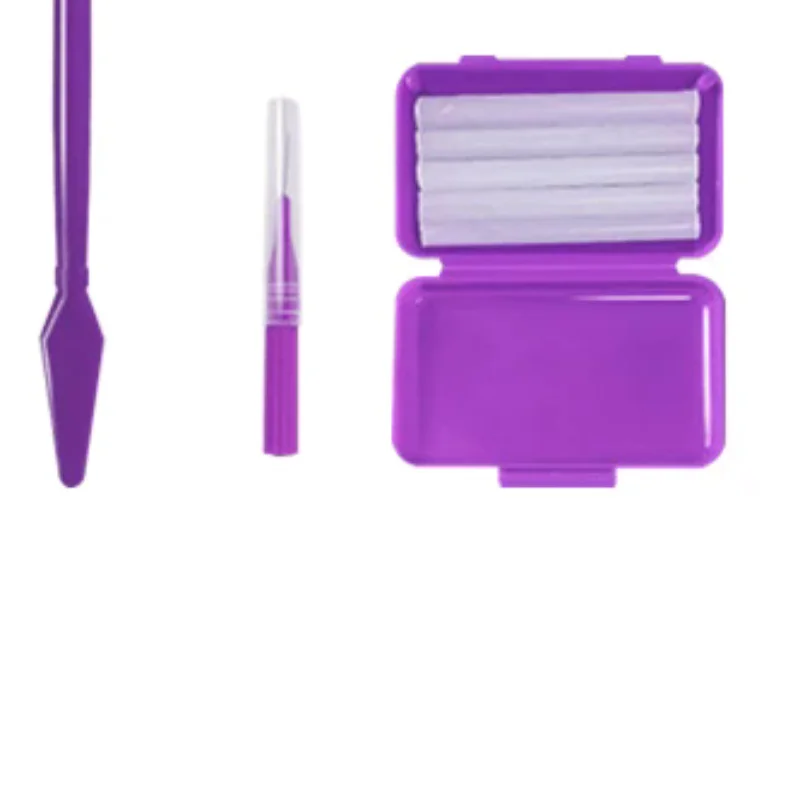 

8pcs/set Dental Care Brush Kit Multicolour Dental Wax Teeth Cleaning Tool Mesh Bag Foldable Interdental Brush Floss Thread Wax