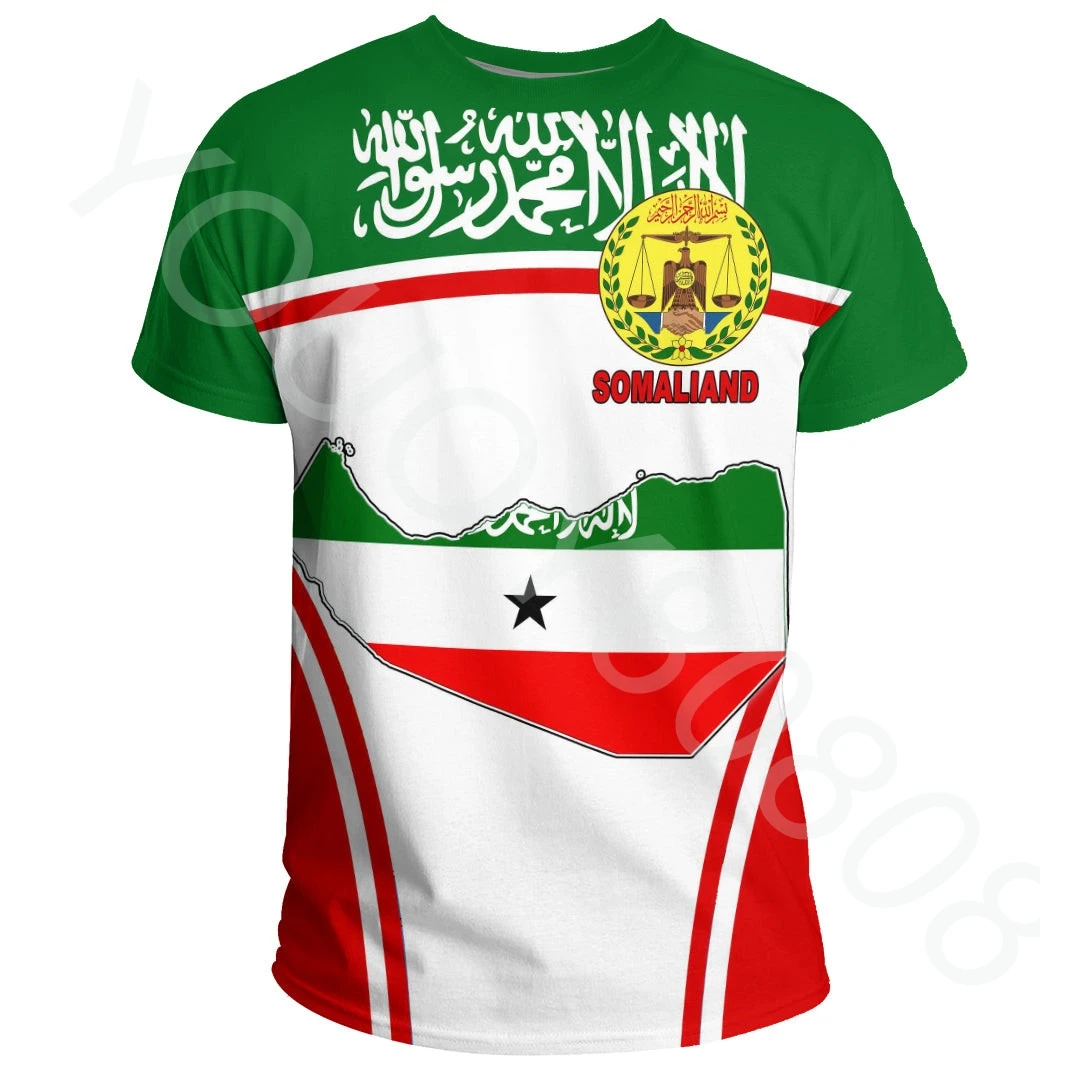 

African Zone T Shirts Sweatshirts Men and Women Ethnic Tribal Casual Sports Harajuku Somaliland Active Flag T Shirts