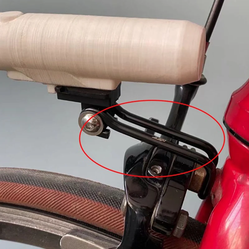 TRIGO Fahrrad-Scheinwerferhalterung, Computerhalterung für Rennrad, Fnhon Minivelo, Faltrad, Cateye Volt, Kamera, Garmin, Computerhalterung – Detail 3