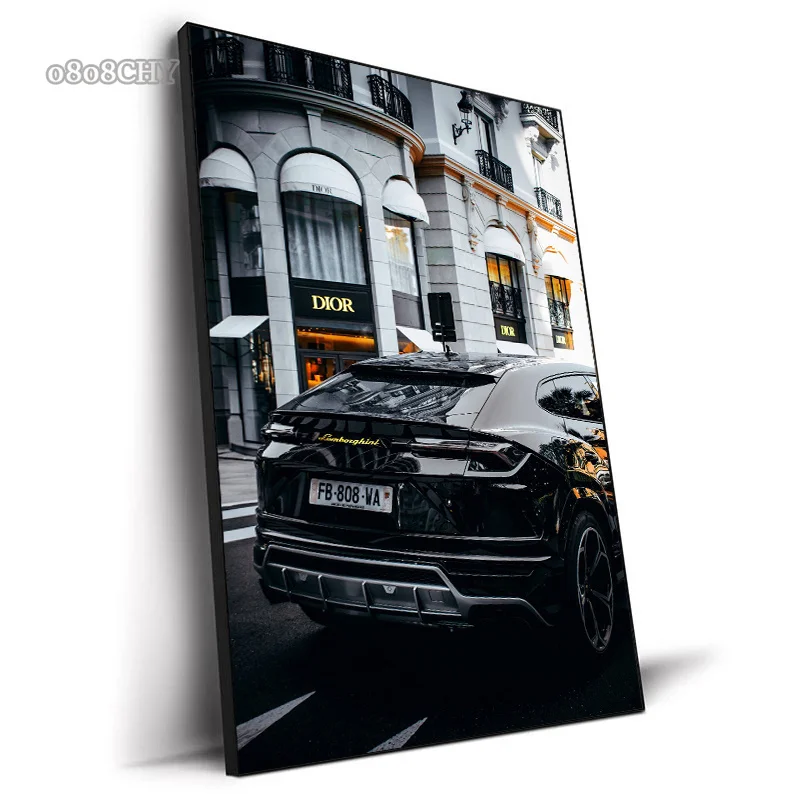 Street Photography Photo Luxury Car Fashion Store Poser Prints Canvas Painting HD Wall Art Mural Picture Living Room Home Decor