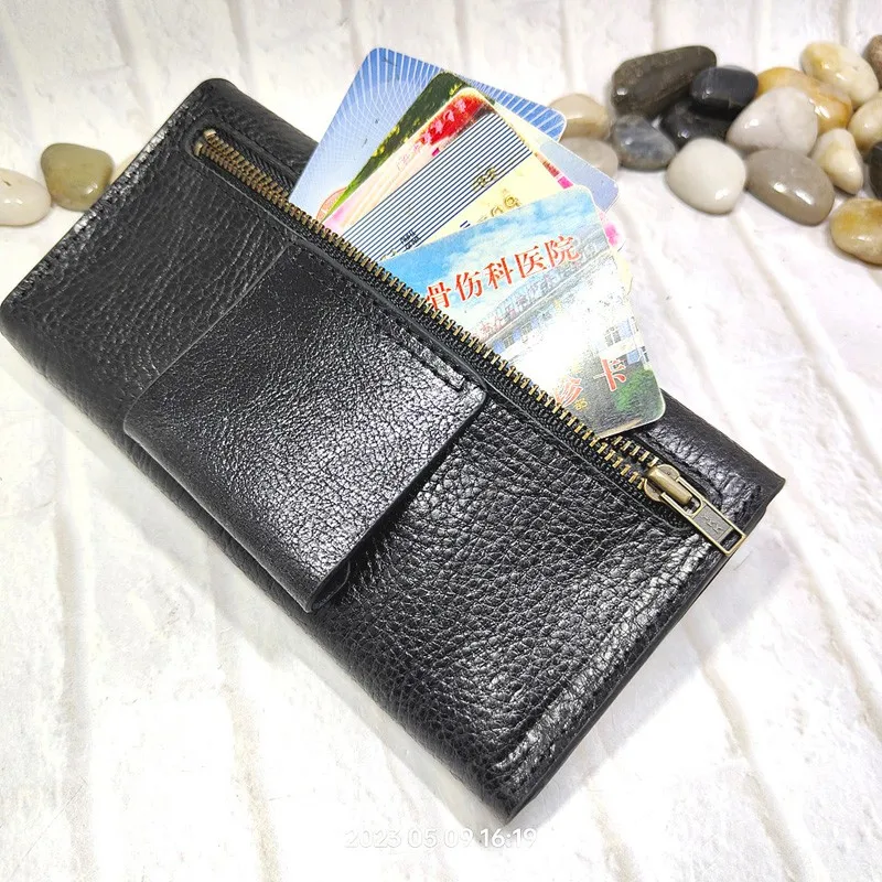 Blongk-Funda de cuero genuino para teléfono móvil, bolsa de cintura con cremallera para Iphone y Samsung, L2101DK