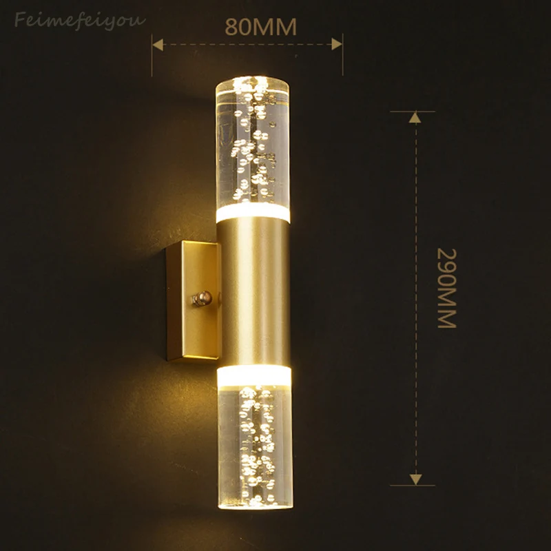 Imagem -06 - Luz Moderna de Luxo Led Ccrystal Lâmpada Parede Simples Sala Estar Quarto Lâmpada Cabeceira tv Fundo da Parede Decorar Bolha Parede Luz