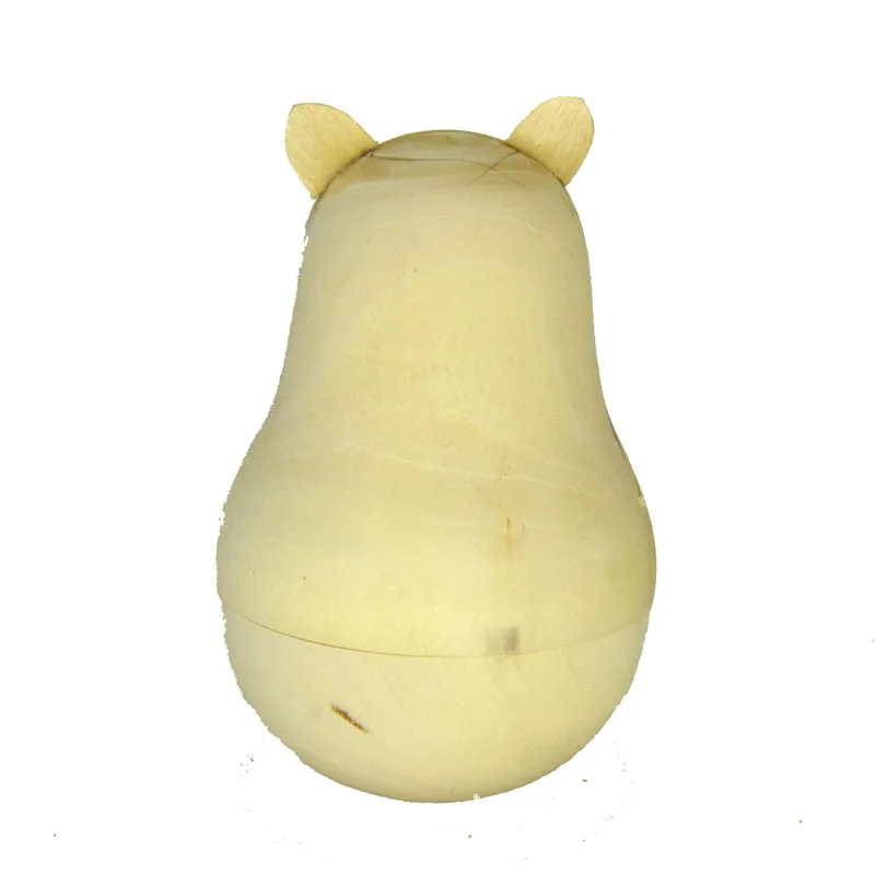 

White blank with ears nesting doll 1 layer tumbler, linden white tire, you need to add your own counterweight.