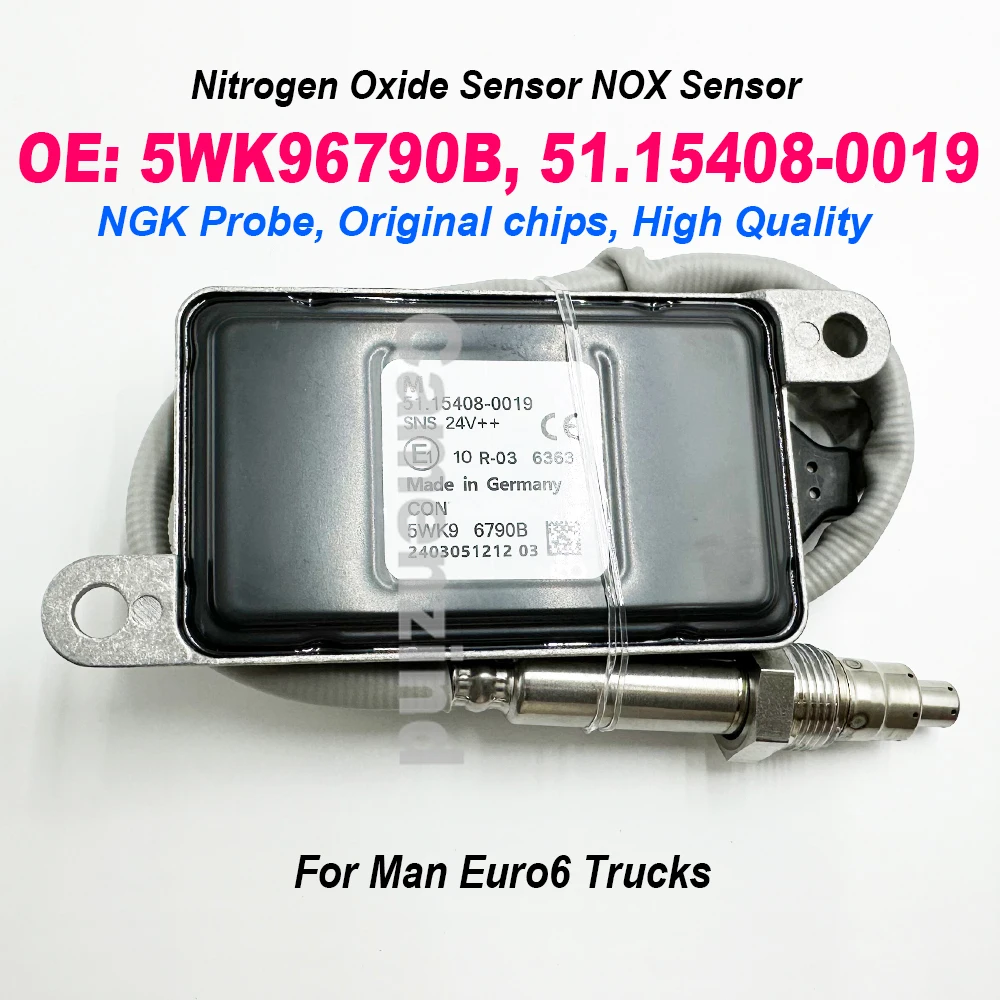 

5WK96790B 51154080019 Датчик Nox 24 В Датчик азота и кислорода Высококачественный чип для зонда NGK для мужчин Euro6 Грузовики 51154080012