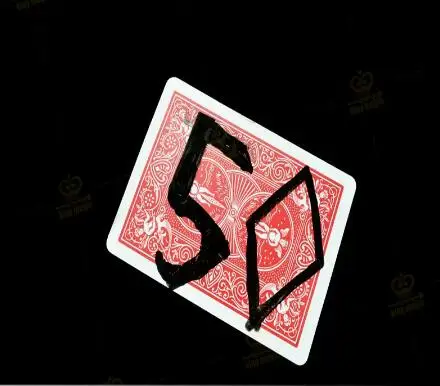 1pcs Numberground 3 To 5 Card Magic Magician Gimmick Close Up Magic Tricks Card For Professional Magician Change The Draw Card