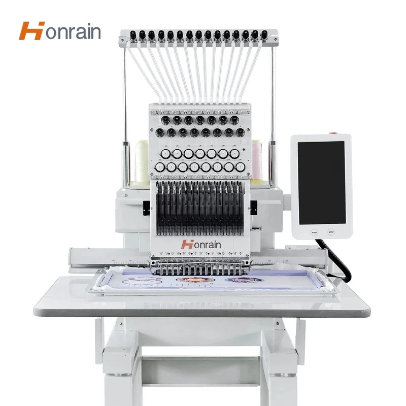 Single Head Computerized Embroidery Machine Multi-Function High Speed Flat Hat Ready-to-Wear Embroidery Factory Direct